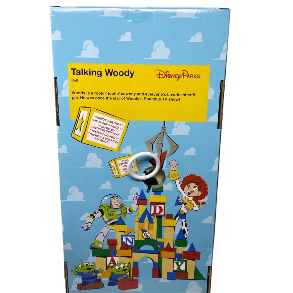 Disney Parks Talking Woody Doll Toy Story Figure Cowboy Andy - Picture 6 of 6